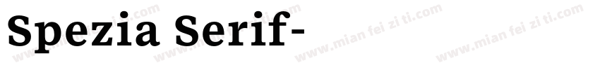 Spezia Serif字体转换